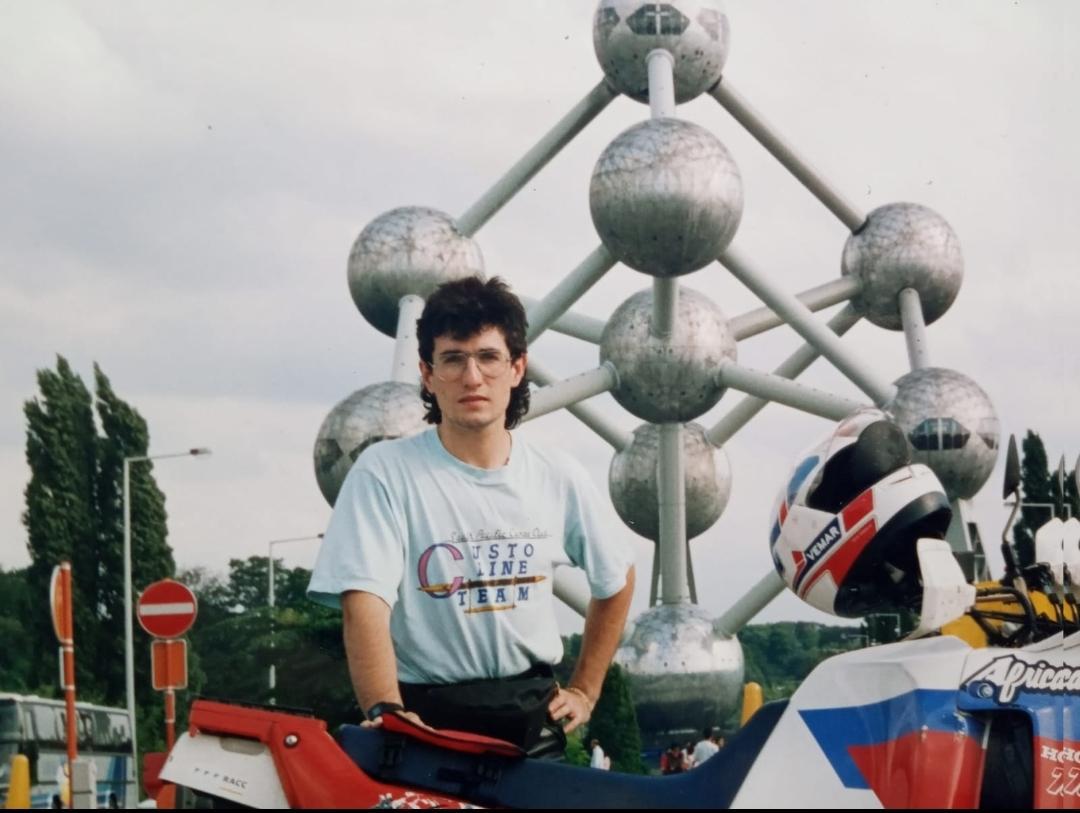En el Atonium de Bruselas En el Atonium de Bruselas