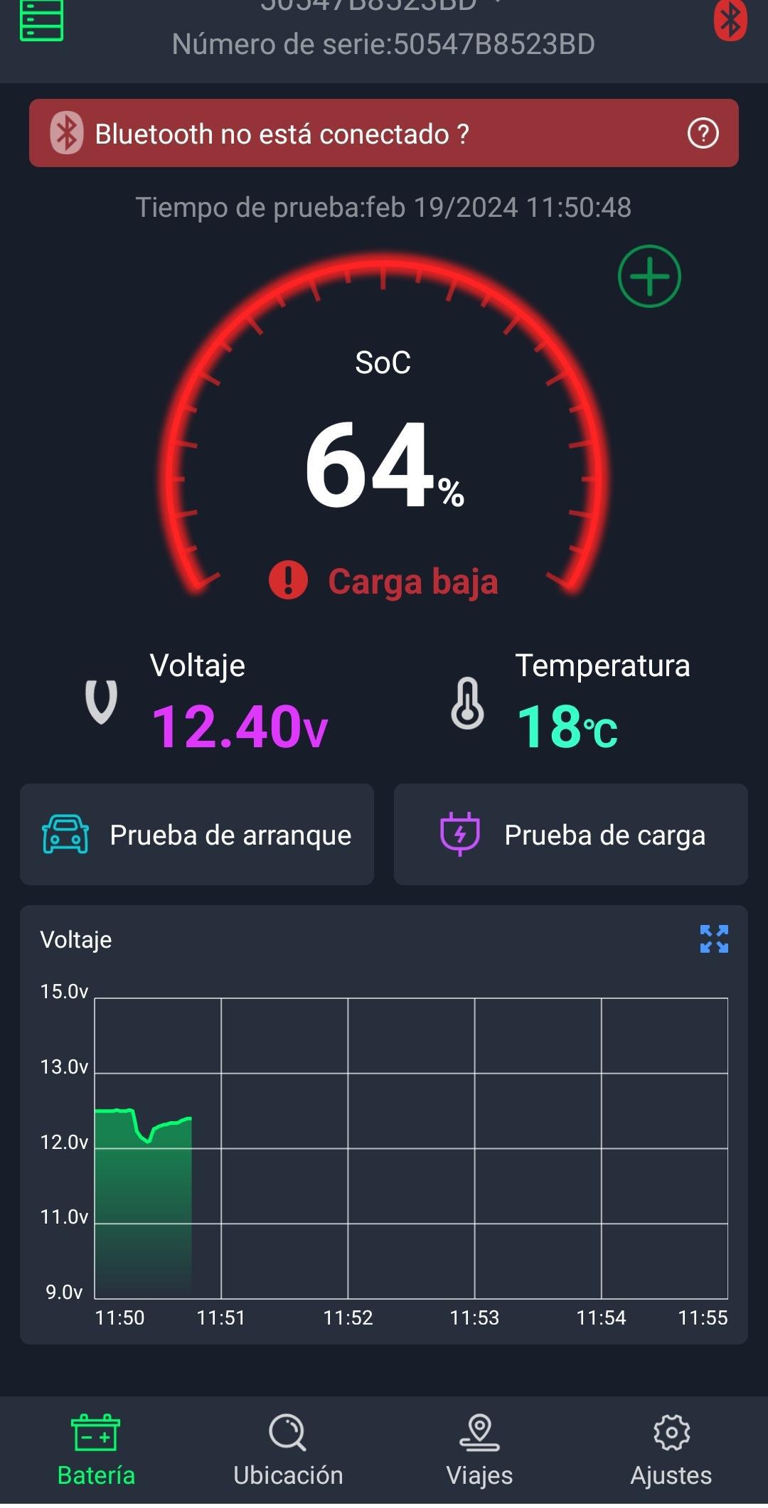 A veces con el problema se descarga un poco la batería A veces con el problema se descarga un poco la batería