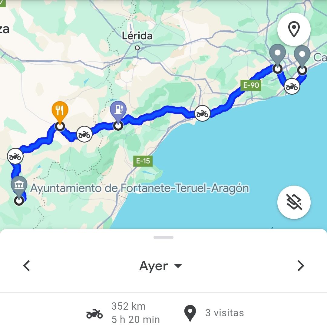 En total 352 en 5,20hs y con lluvia En total 352 en 5,20hs y con lluvia