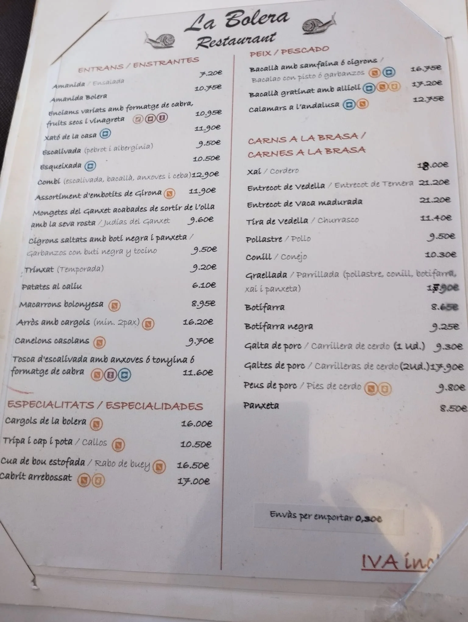 Tiene especialidades del día. Tiene especialidades del día.