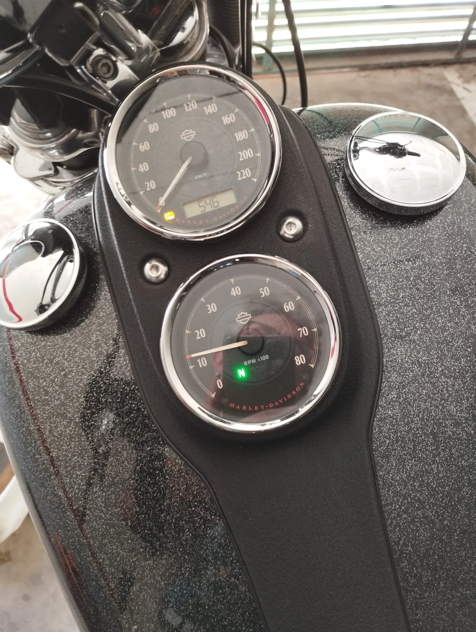 Encendemos la moto durante 5 minutos