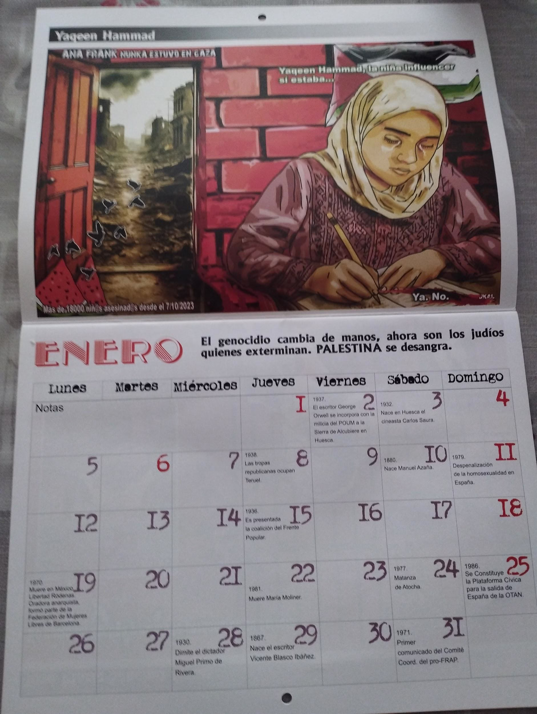 Cada año quedamos para recoger el calendario Republicano Cada año quedamos para recoger el calendario Republicano