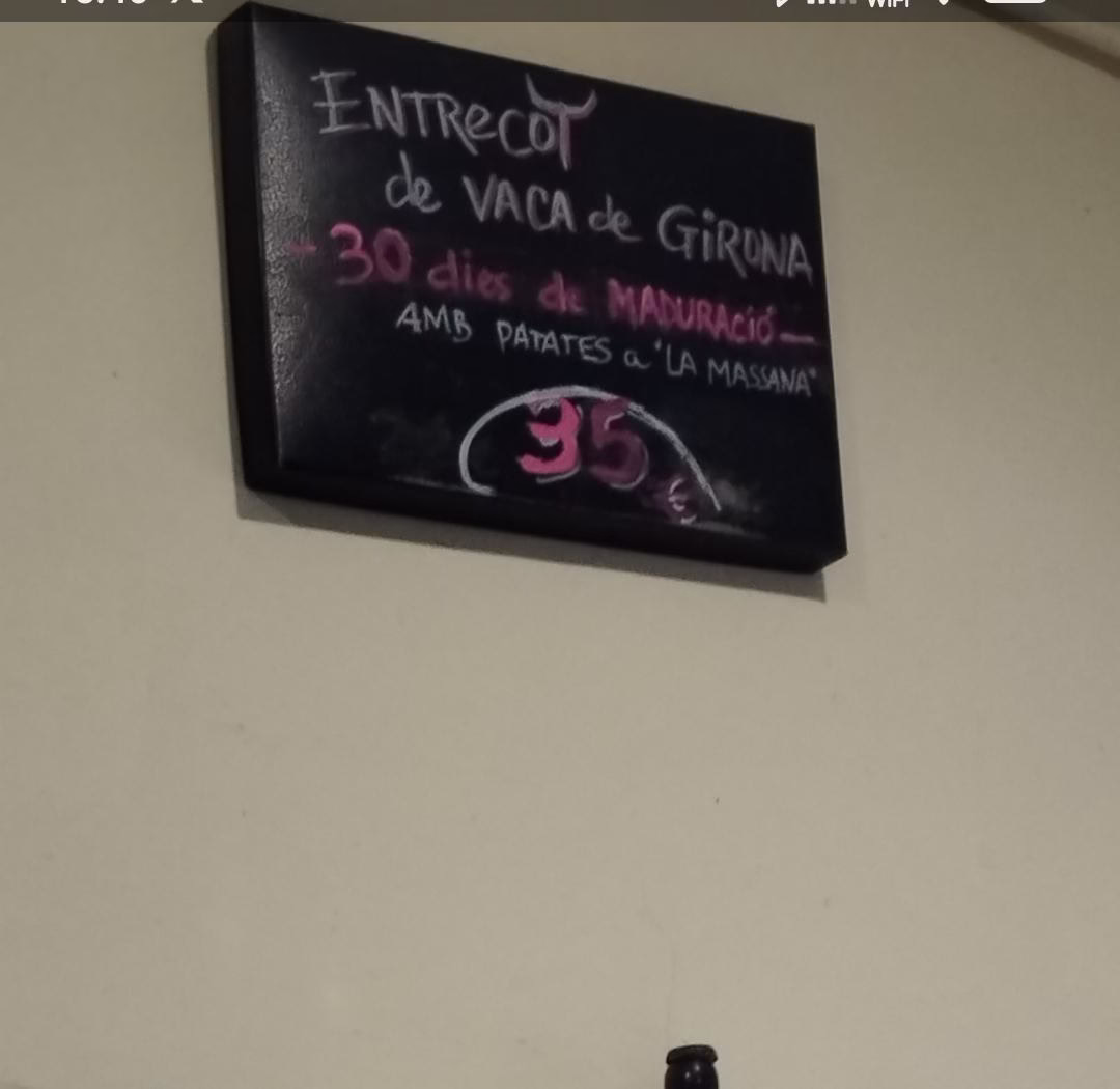 El entrecot de 35€, habrá que volver y probarlo también El entrecot de 35€, habrá que volver y probarlo también