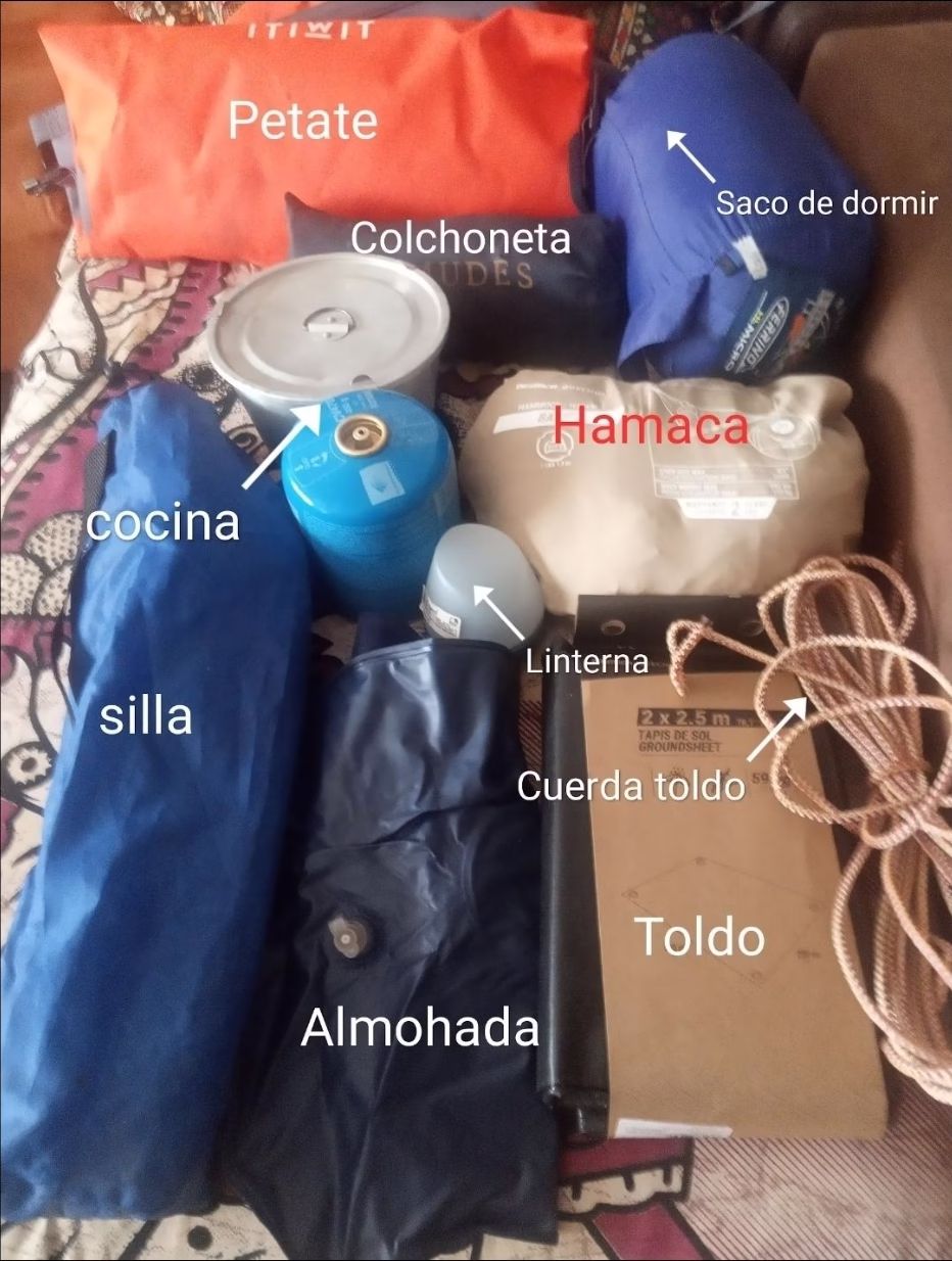 En un viaje económico son necesarios algunos enceres En un viaje económico son necesarios algunos enceres
