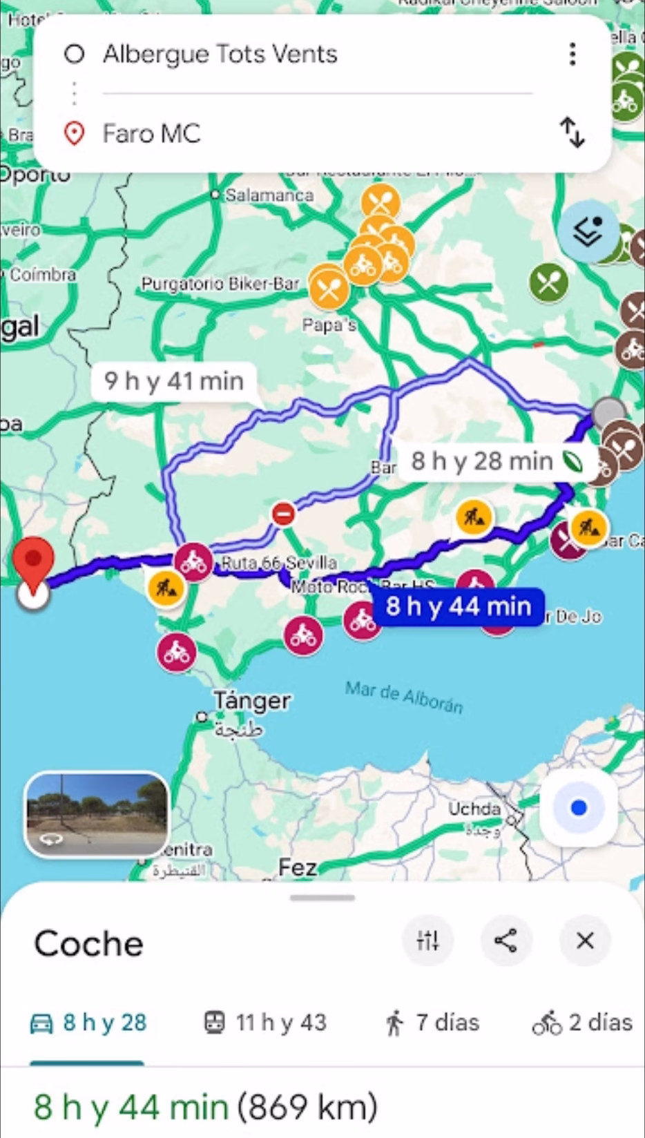 Segunda opción de viaje Segunda opción de viaje